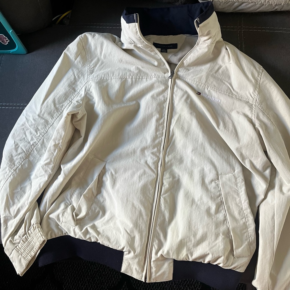 Tommy Hilfiger Men's Off-White Windbreaker